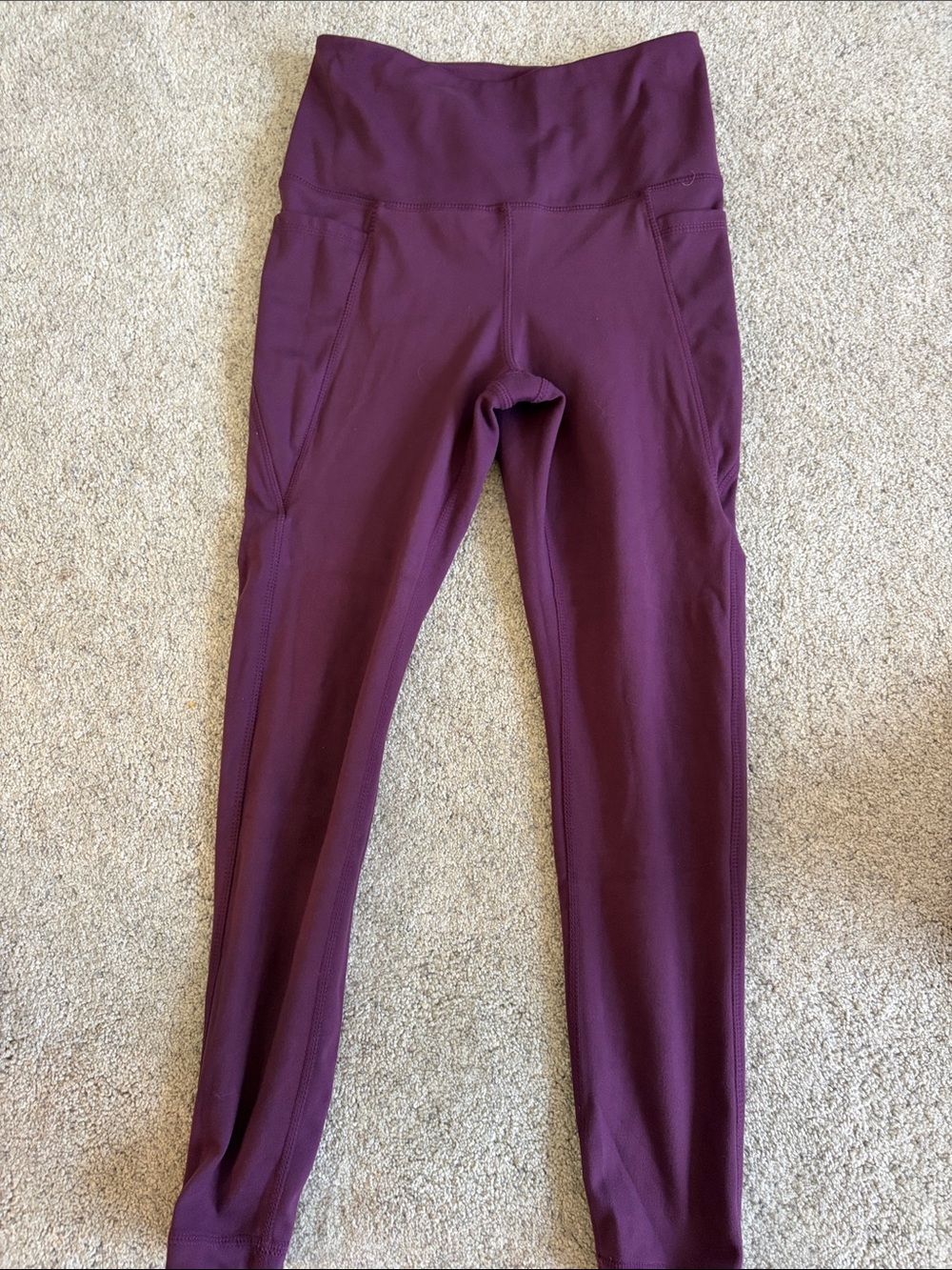Danskin Women's High-Waist Leggings in Plum